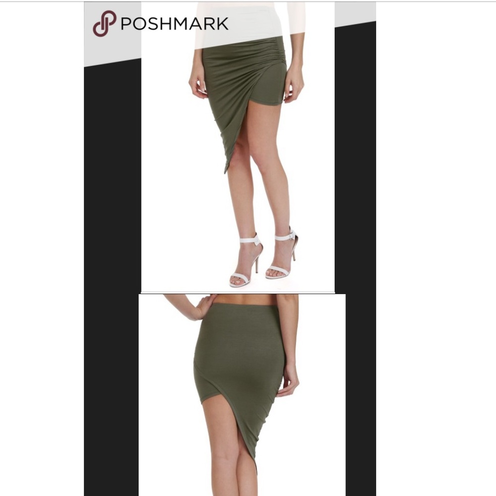 Asymmetrical bodycon skirt size Large